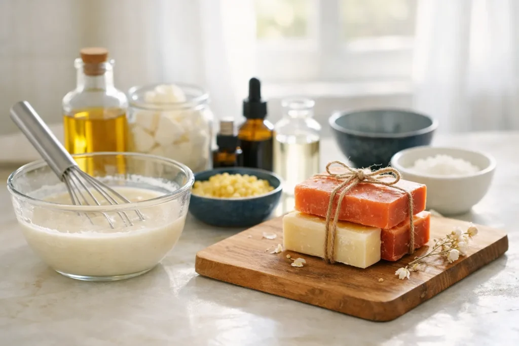 Fabriquer son propre savon : quels sont les ingrédients nécessaires ?