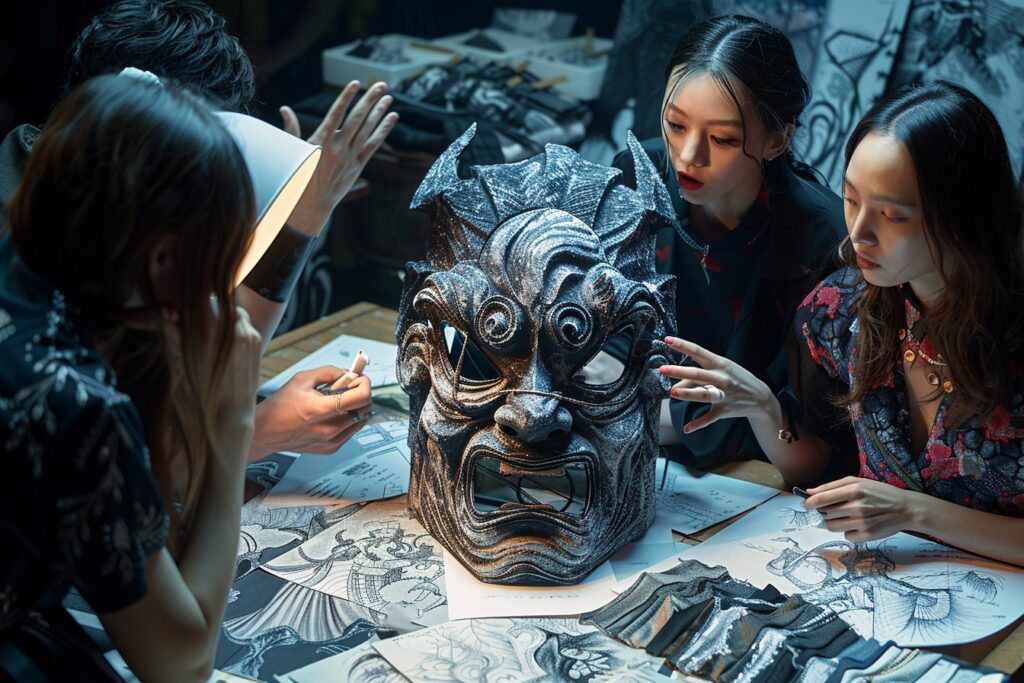 De la scène à la mode : comment les masques hannya inspirent les créateurs
