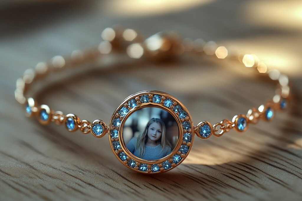 Le bracelet photo personnalisable rond : un bijou original à offrir