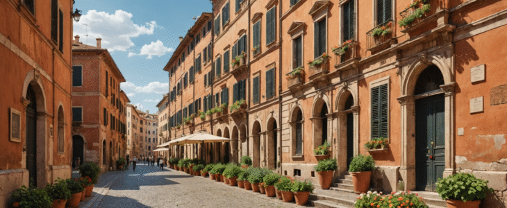 Palettes de couleurs et inspirations photos en balade à Rome