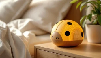 Un sommeil paisible assuré avec la veilleuse coccinelle bamboo de 26 cm
