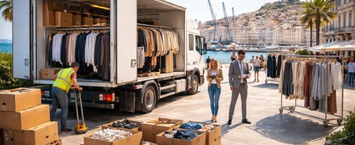 Livraison textile à Marseille avec des solutions logistiques Zara et H&M pour professionnels mode
