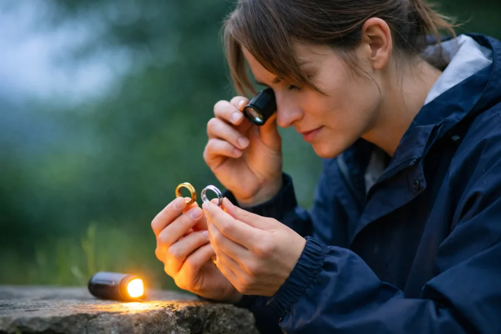 Le laiton doré verdit, l&rsquo;acier chirurgical non
