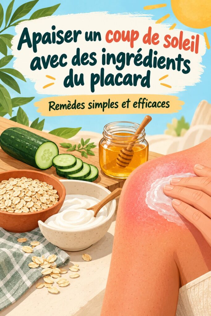 Soin apaisant fait maison à base d'ingrédients naturels