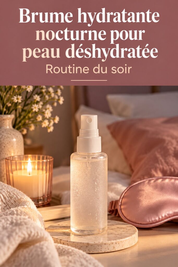 Brume hydratante nocturne pour une peau radieuse